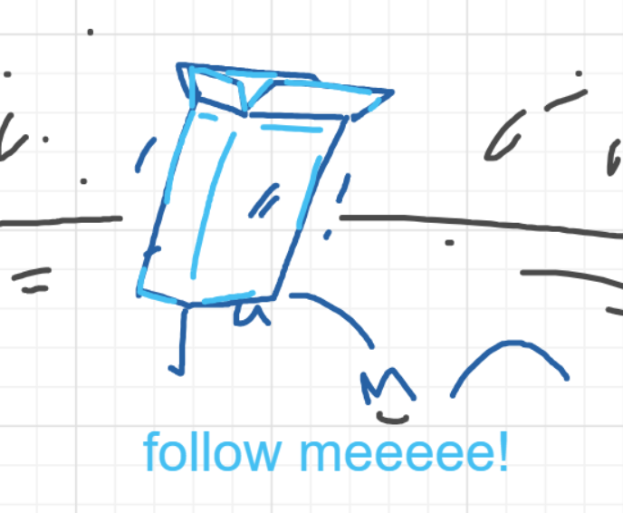 A panel from I've Been Everywhere, Man, episode nine of the Board Boards object show by Furretwalk/WalkingFurret.